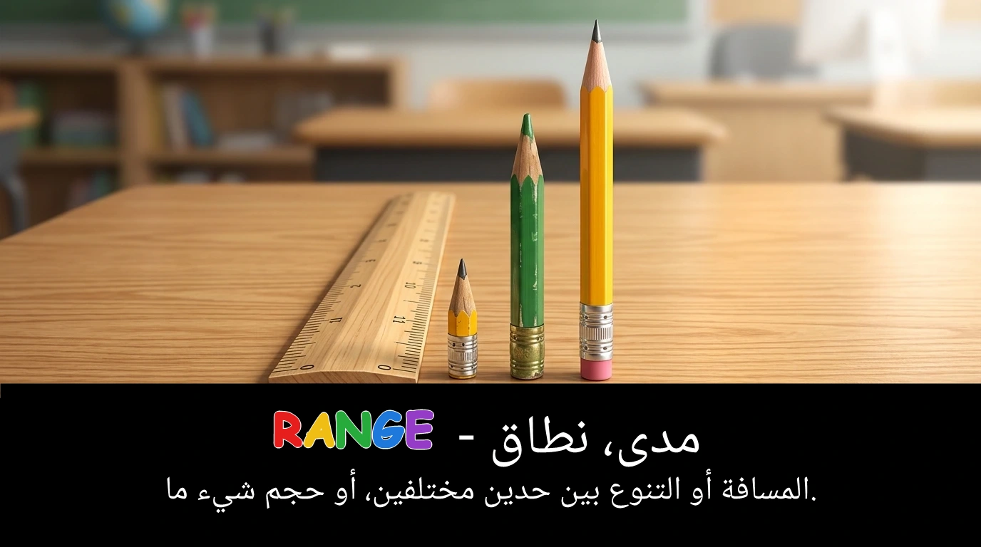 Arabic Illustration for range